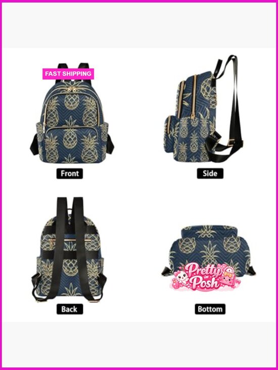 Mini Backpack Purse for Women Travel Lightweight Daypack Nylon Polyester main image 6